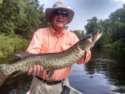 Record Muskie While Smallmouth Fishing